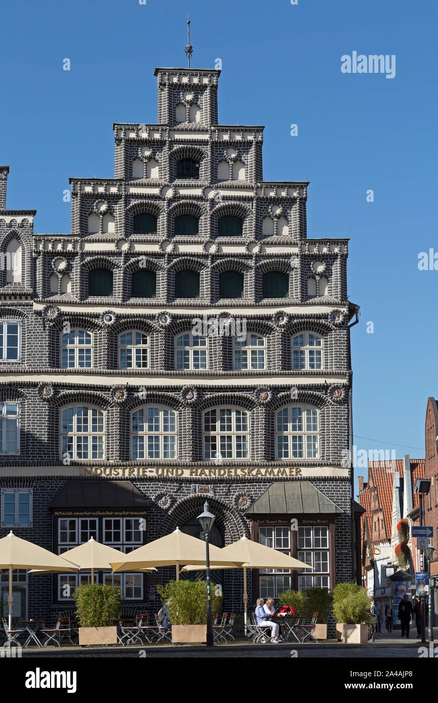 chamber of industry and commerce, old town, Lueneburg, Lower Saxony, Germany Stock Photo