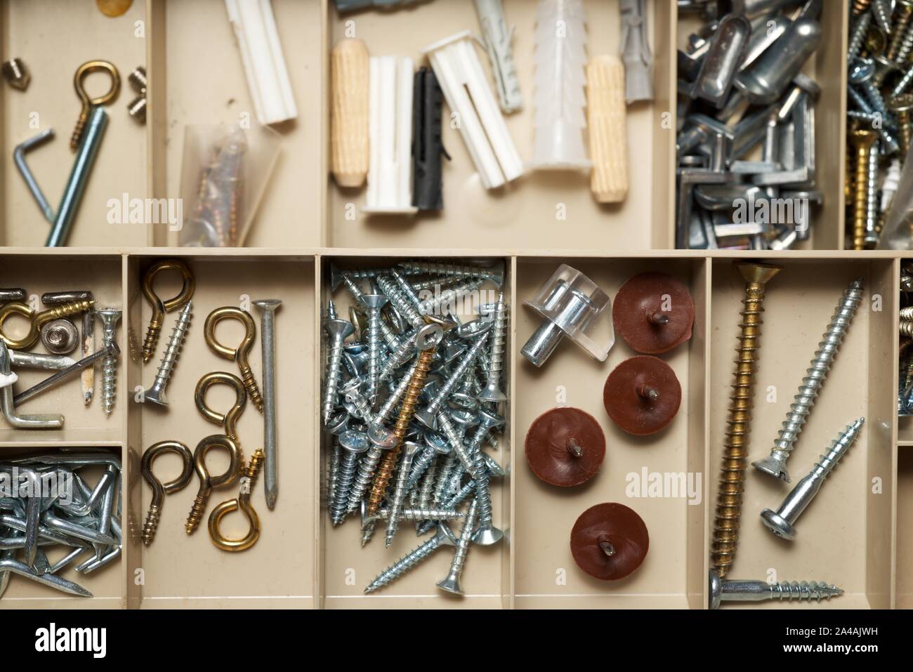Overhead shot carpentry tools hi-res stock photography and images - Alamy