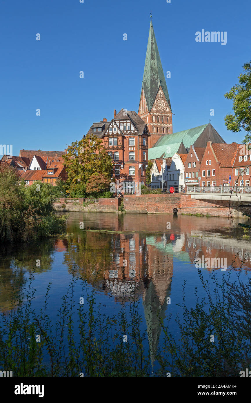 Lüneburg Ilmenau Elbe Kalkberg Sultz St Johannis Rathaus Merian 1029 Gerahmt 