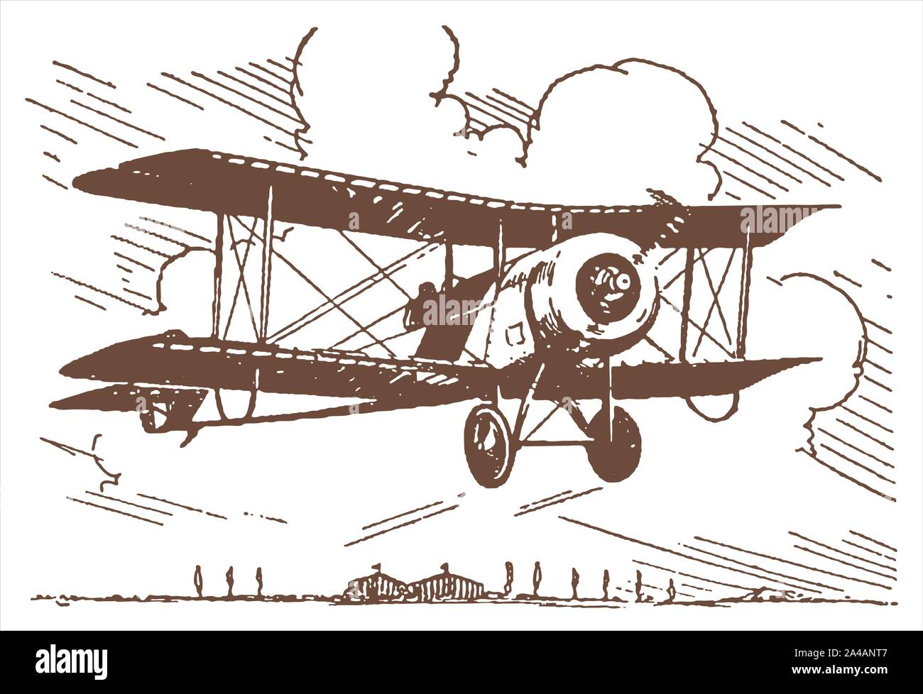 Bristol biplane Stock Vector Images - Alamy