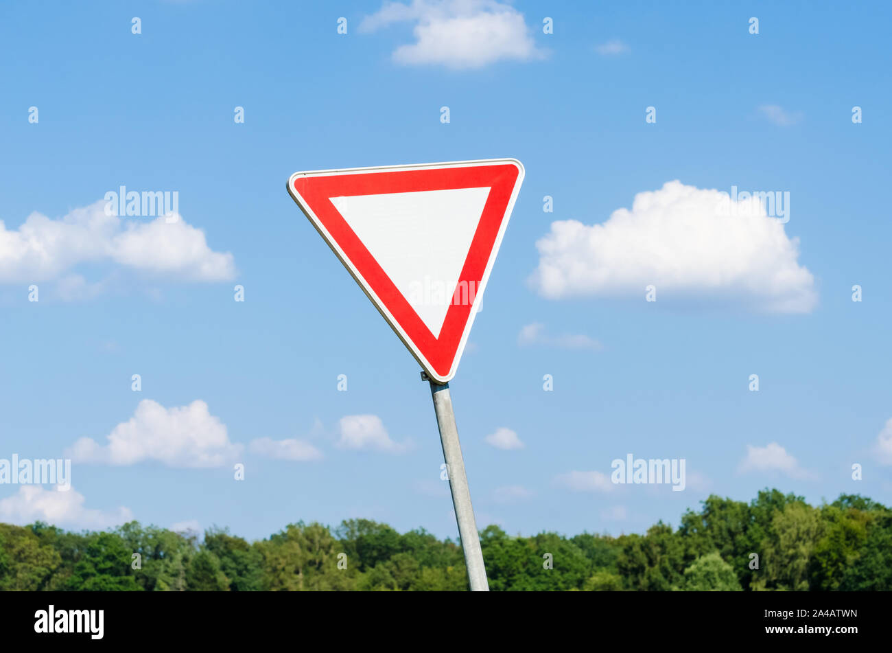 Give way road sign germany hi-res stock photography and images - Alamy