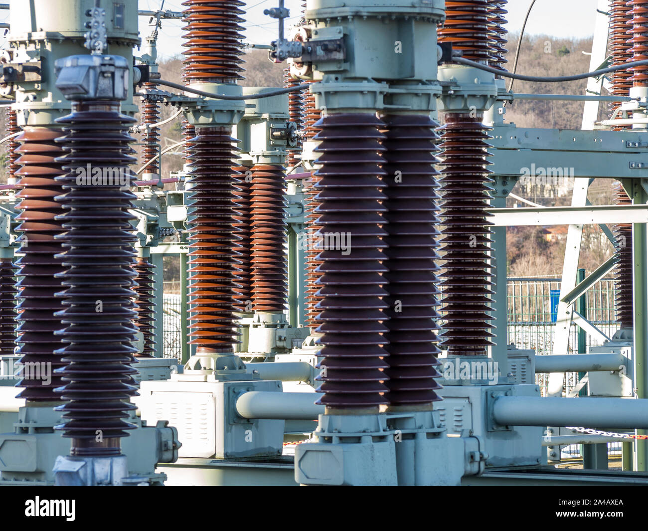 Transformators Devices Electric Transformator Technology Stock Photo - Alamy