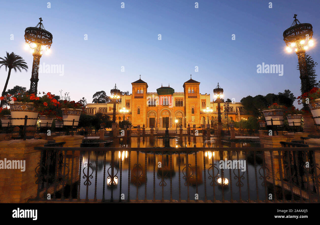 Museum of Popular Arts of Seville, Spain Mudejar Pavilion in park