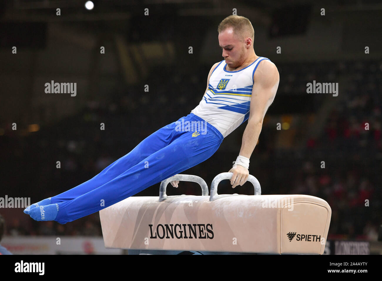 Stuttgart, Deutschland. 11th Oct, 2019. Oleg VERNIAIEV (UKR), Pommel