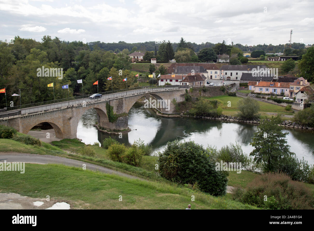 Navarrenx, Aquitaine, France, September 2019, views around the city walls. Stock Photo