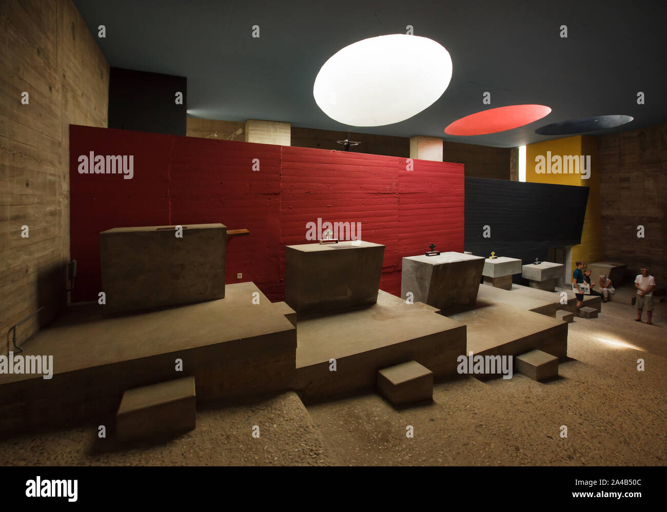 Lower monastic church with chapels in the Monastery of Sainte Marie de