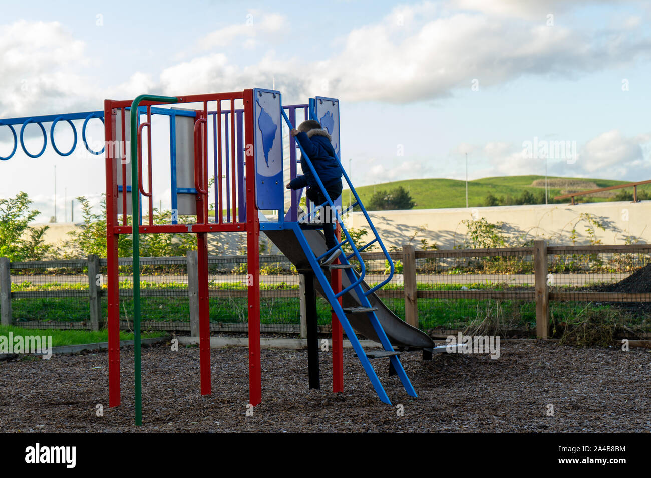 small climbing frame with slide