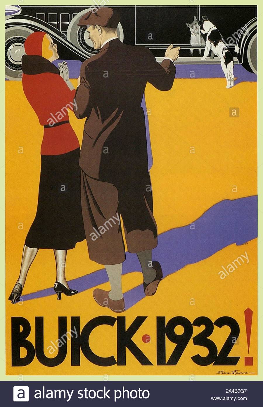 Buick Old Advertising Poster reproduction