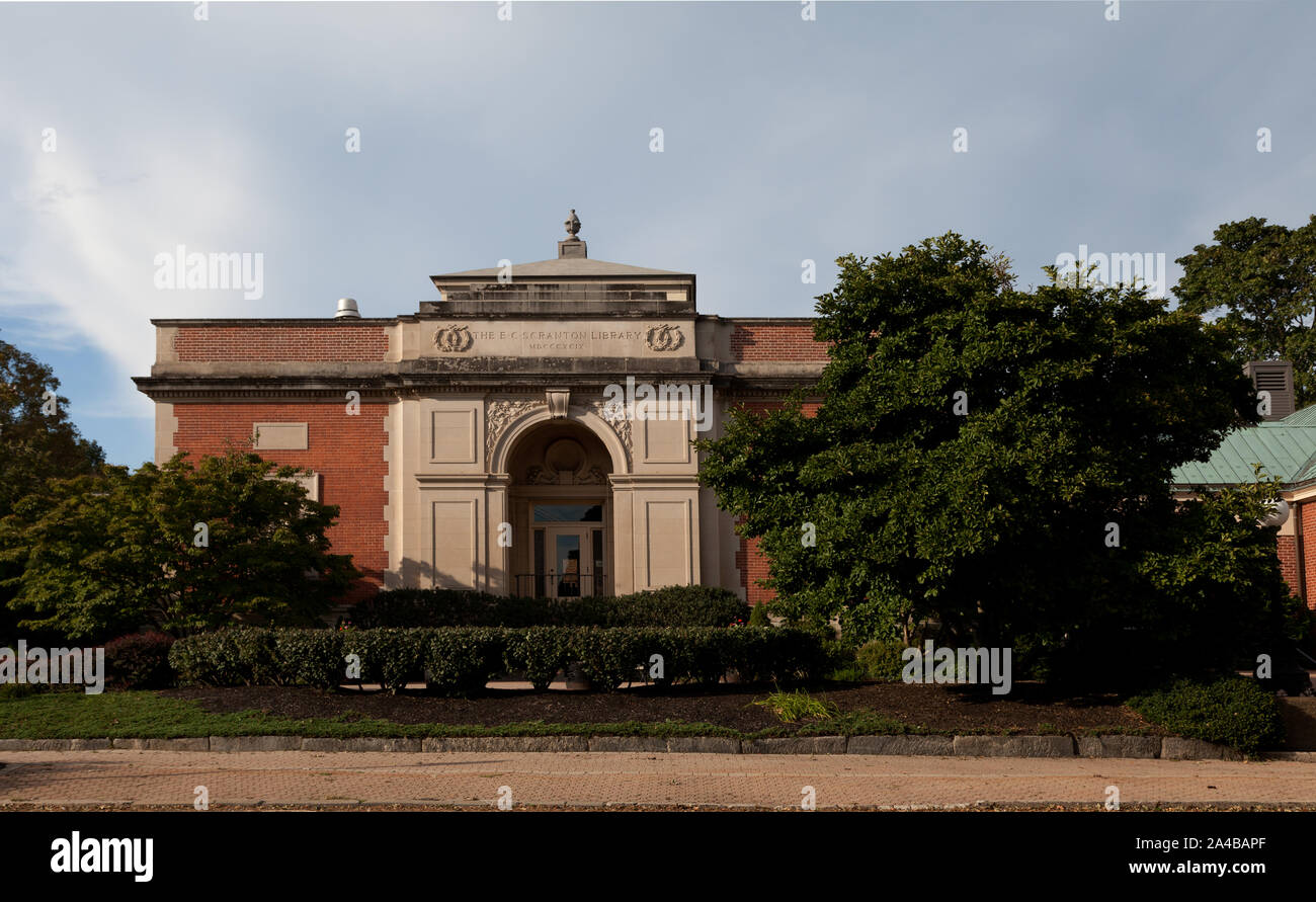 The B.C. Scranton Library built in 1900 by architect Henry Bacon in