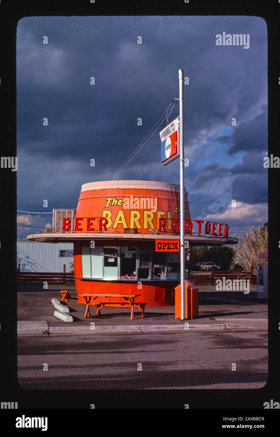 The  Barrel Drive-in, Mesa, Arizona Stock Photo
