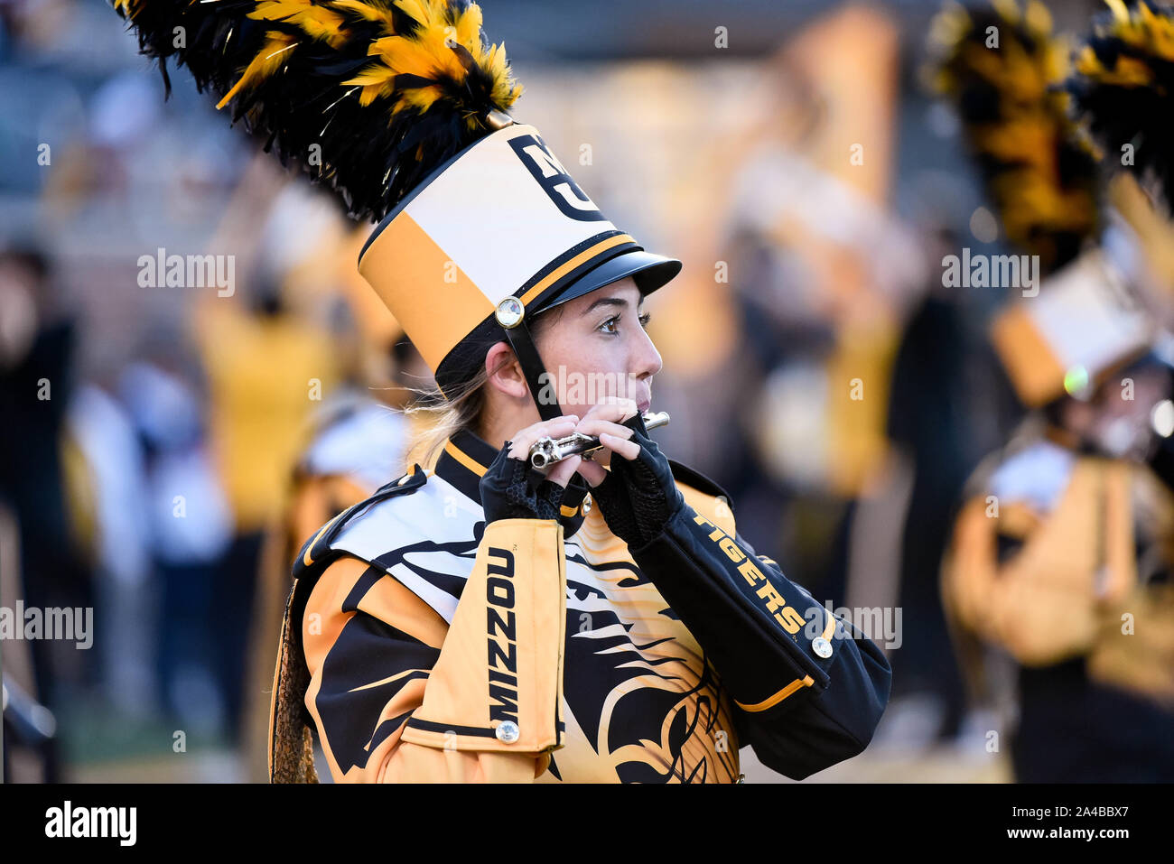 Marching Band Plays Music During High Resolution Stock Photography And Images Alamy