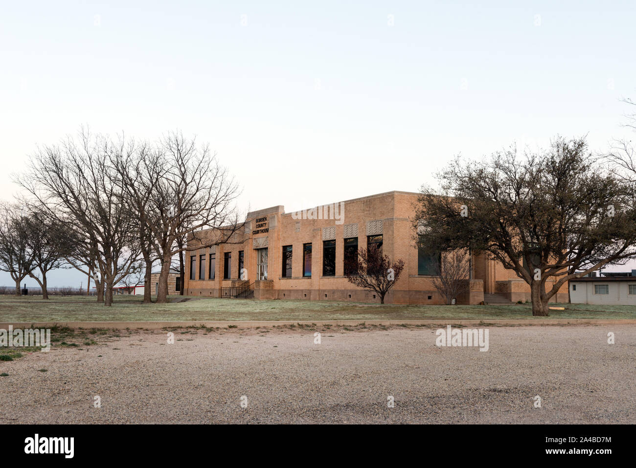 The Borden County Courthouse, built in 1939 in the town of Gail, Texas Stock Photo Alamy