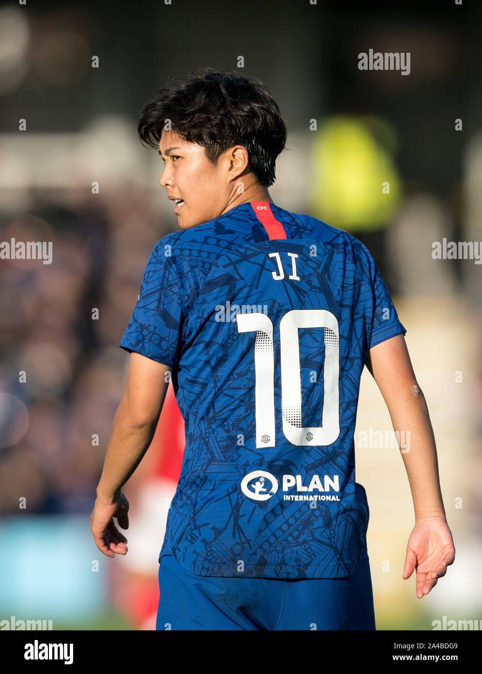 Kingston, UK. 13th Oct, 2019. Ji So-yun of Chelsea Women during the FAWSL match between Chelsea Women and Arsenal Women at Kingsmeadow Stadium, Kingston, England on 13 October 2019. Photo by Andy Rowland. Credit: PRiME Media Images/Alamy Live News Stock Photo
