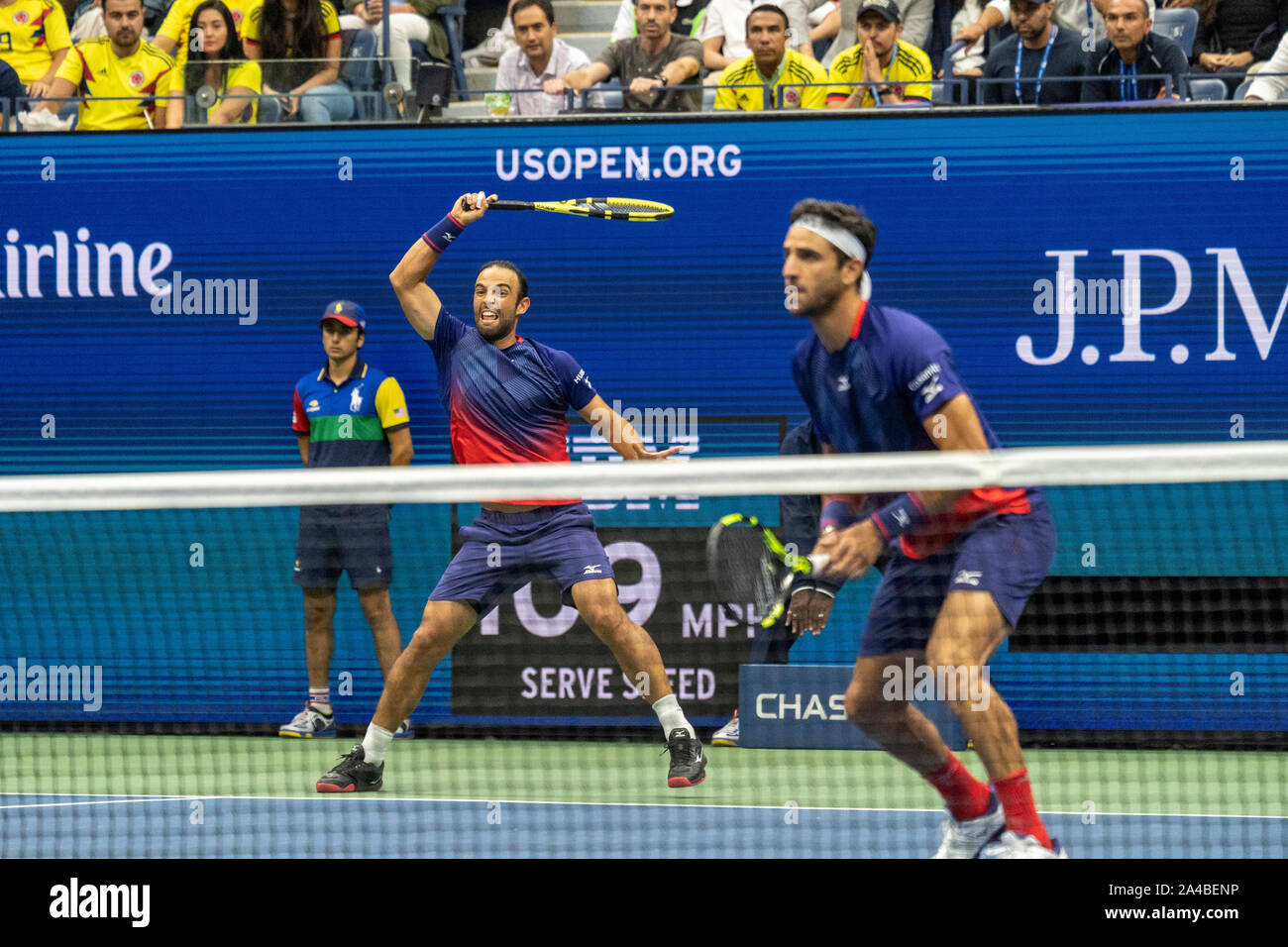 Juan Sebastian Cabal and Robert Farah of Columbia win the Men's Doubles Championship at the 2019 US Open Tennis Championship Stock Photo