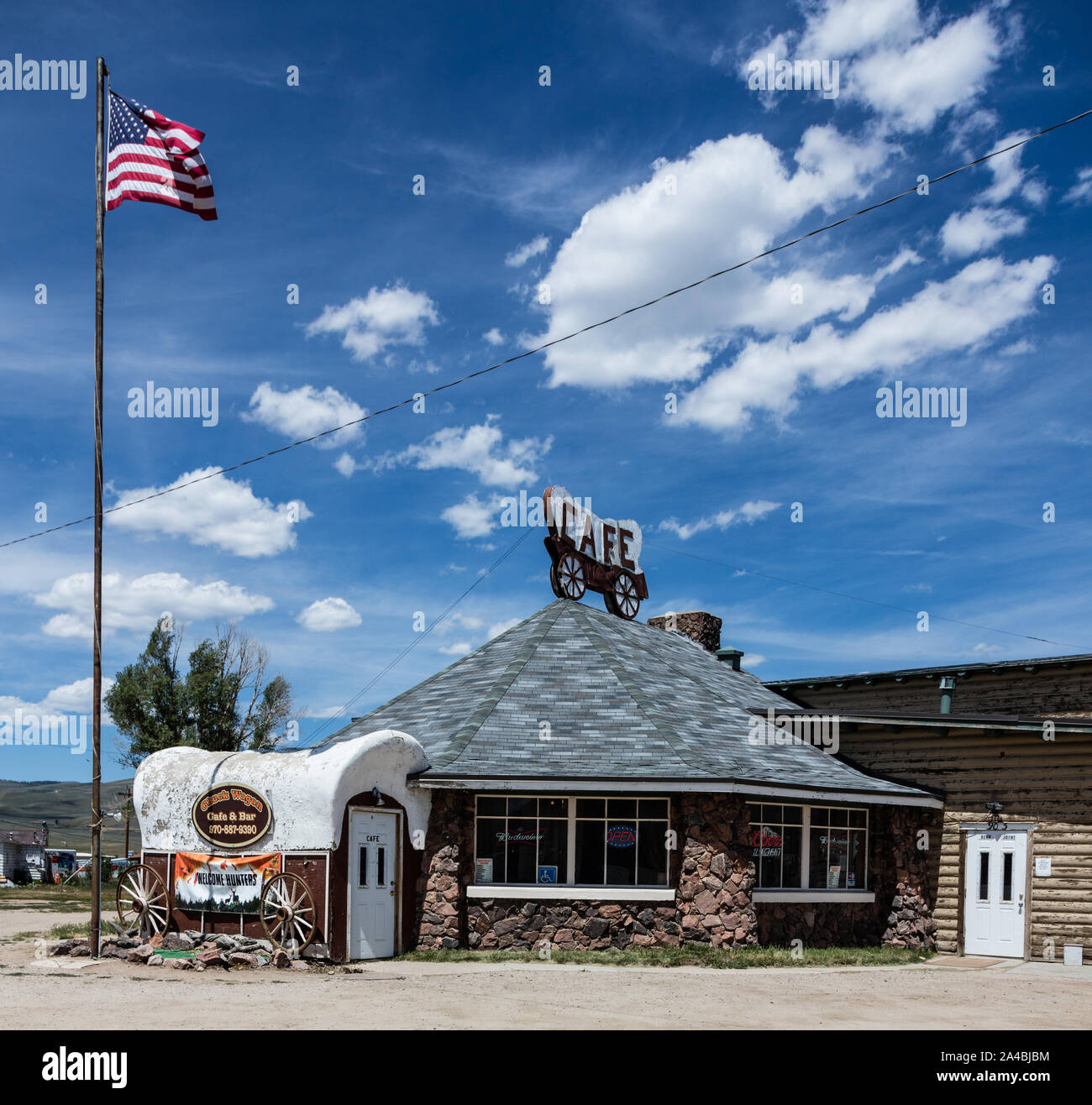 The Chuck Wagon Cafe in Granby, Colorado, the western gateway to Rocky