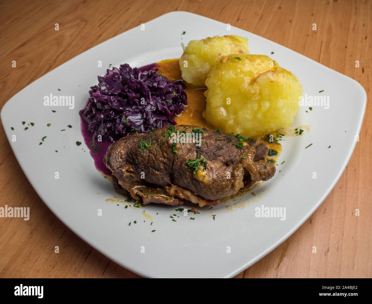German Beef roulade Stock Photo