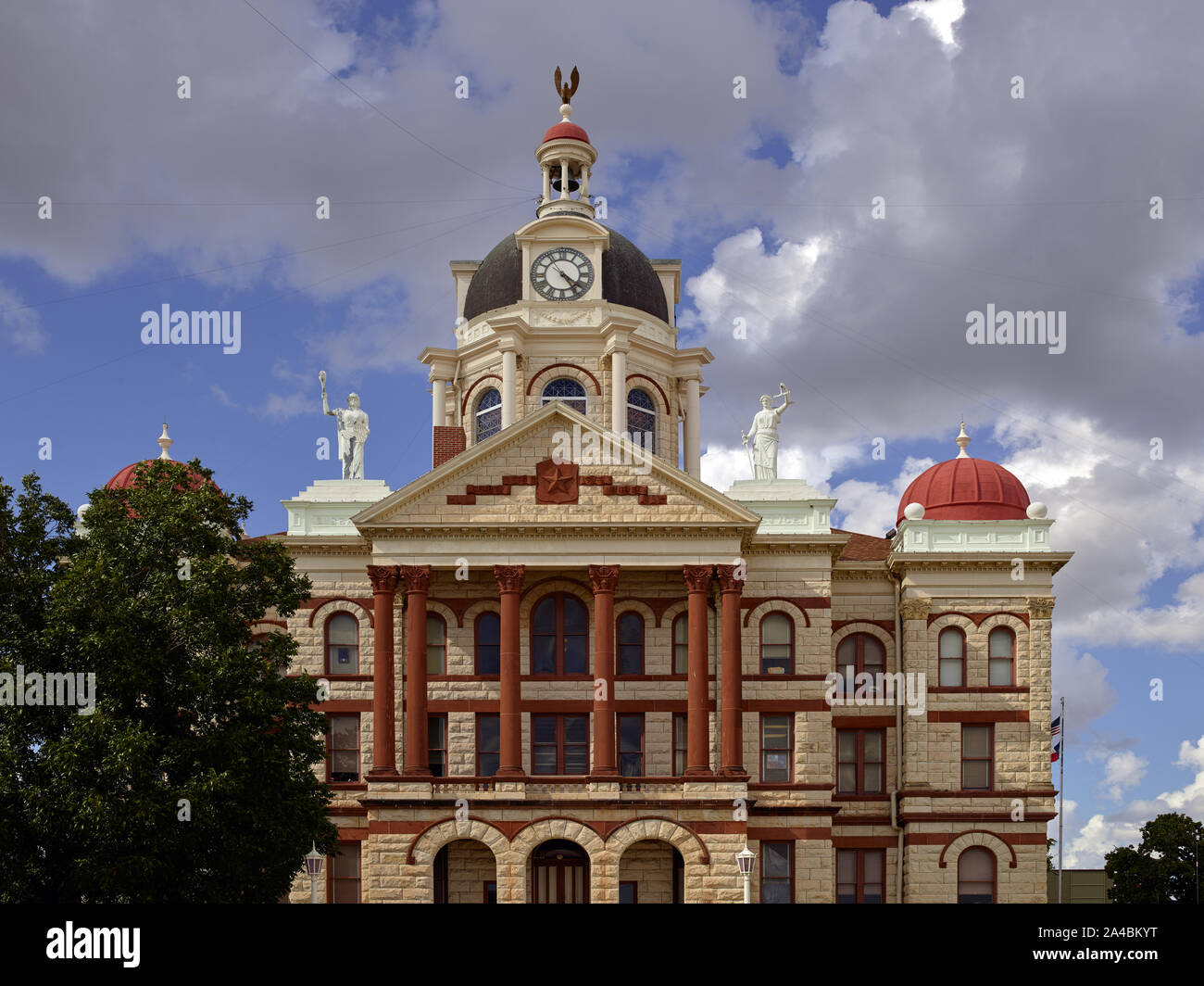 The Coryell County Courthouse in Gatesville, Texas. Architect W.C. Dodson designed this Second