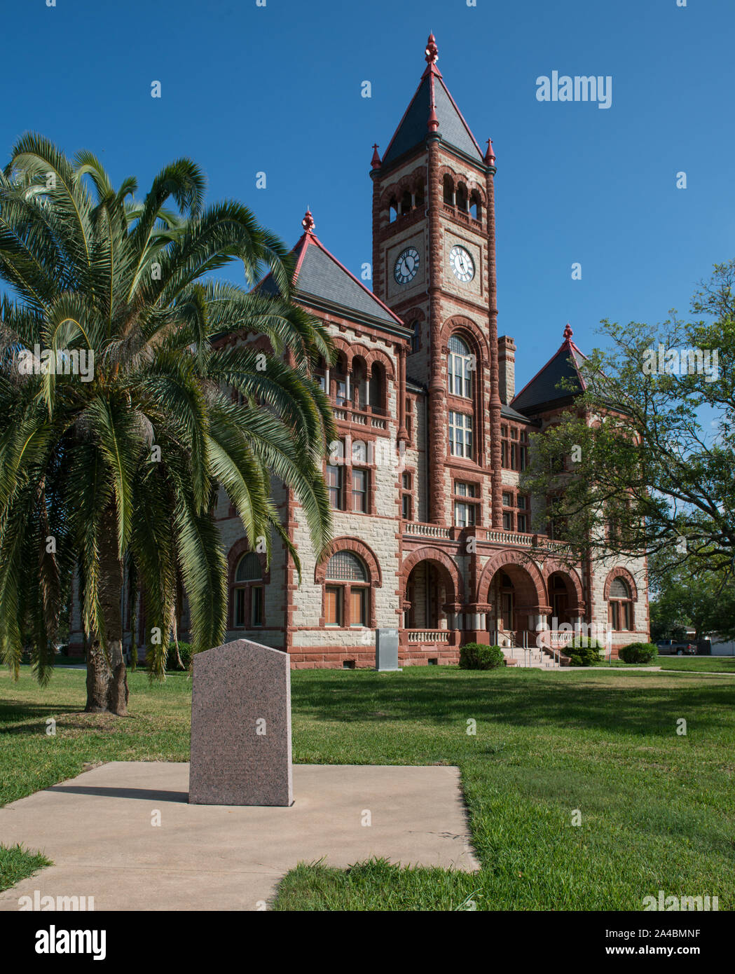 The DeWitt County Courthouse in Cuero, Texas Stock Photo