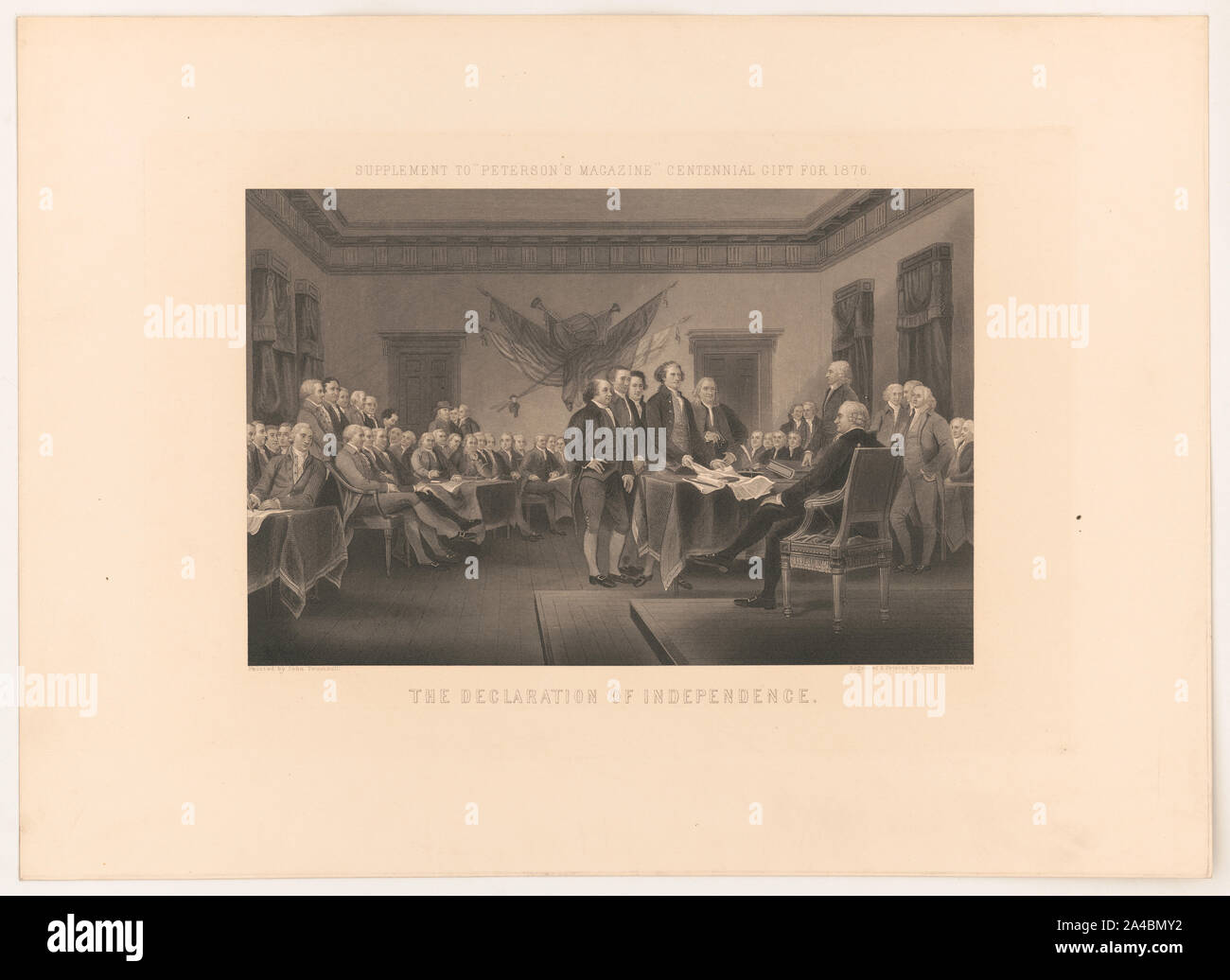 The Declaration of Independence / painted by John Trumbull Stock Photo
