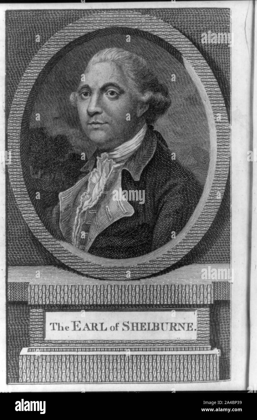 The Earl of Shelburne Stock Photo Alamy