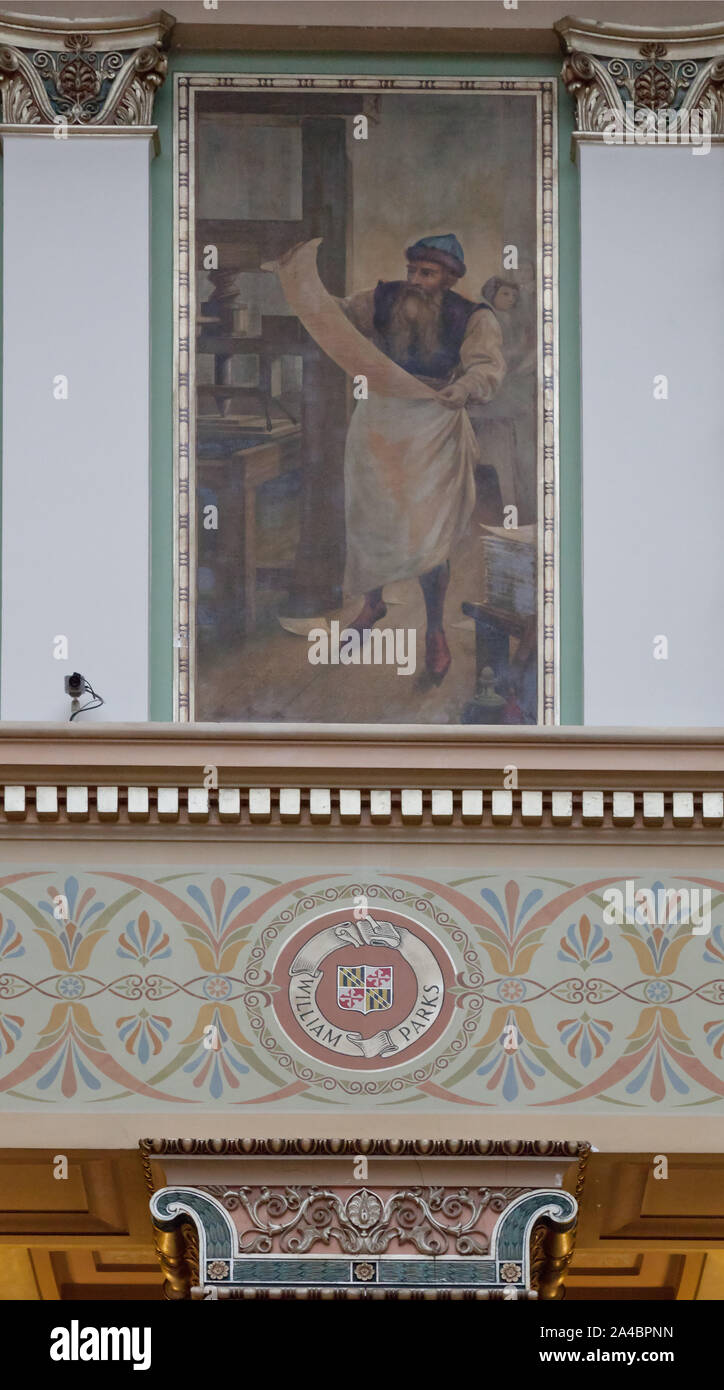 The Enoch Pratt Free Library, located in Baltimore, Maryland, is one of