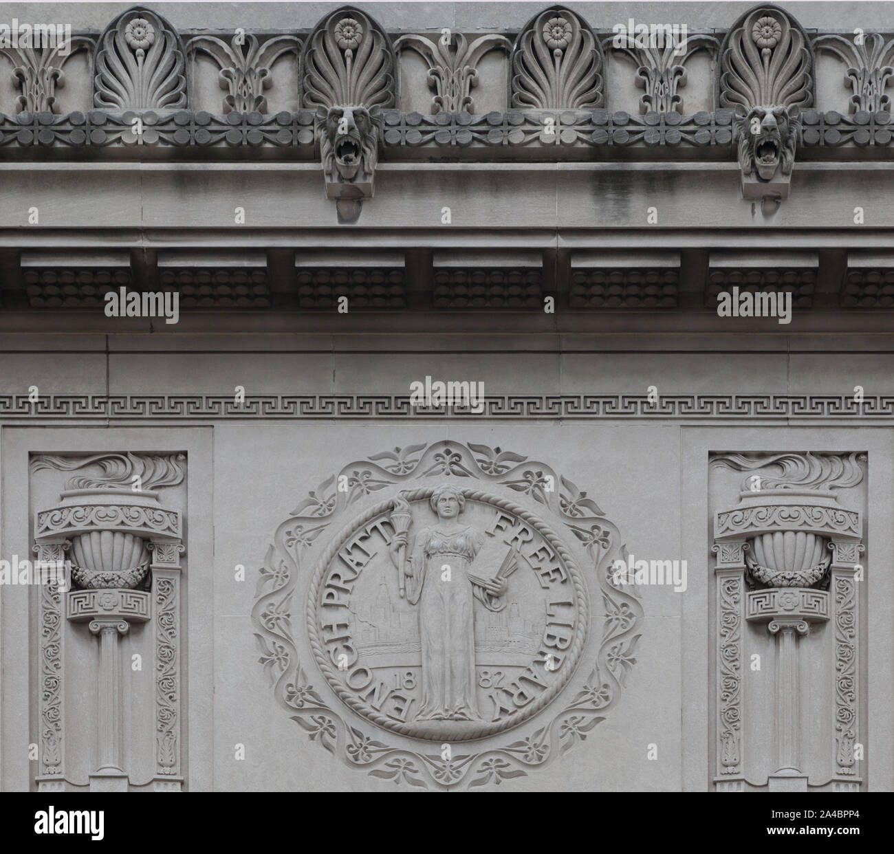 The Enoch Pratt Free Library, located in Baltimore, Maryland, is one of