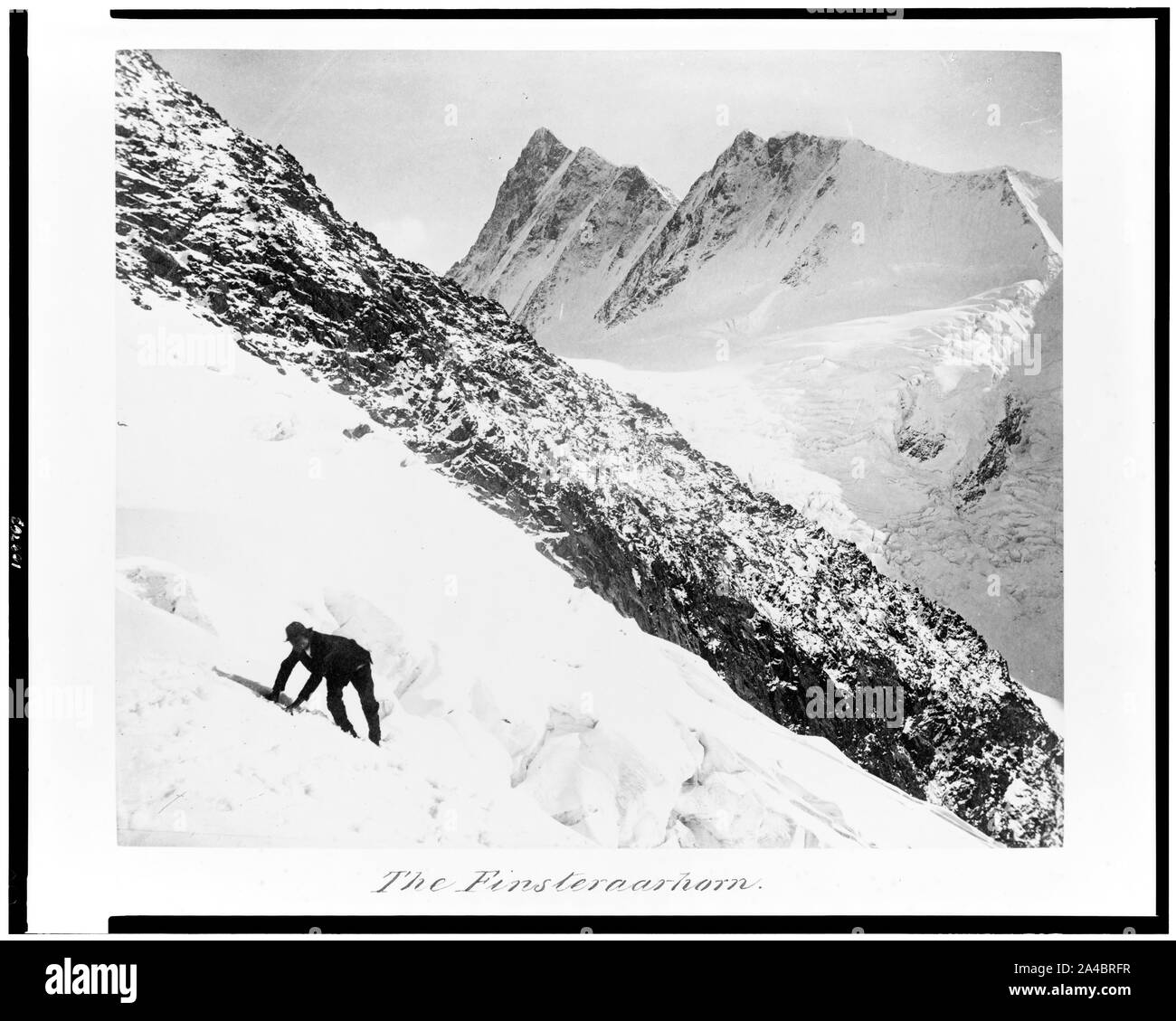 The Finsteraarhorn Stock Photo