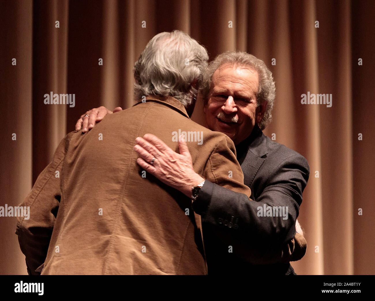 SAN RAFAEL, CA - OCTOBER 12: Phillip Kaufman and Mark Fishkin speaks onstage during the 42nd Mill Valley Film Festival - 'The Unbearable Lightness of Being' Premiere Screening at the Christopher B. Smith Rafael Film Center on October 12, 2019 in San Rafael, California. Photo: Michael Pegram/imageSPACE for the Mill Valley Film Festival/MediaPunch Stock Photo