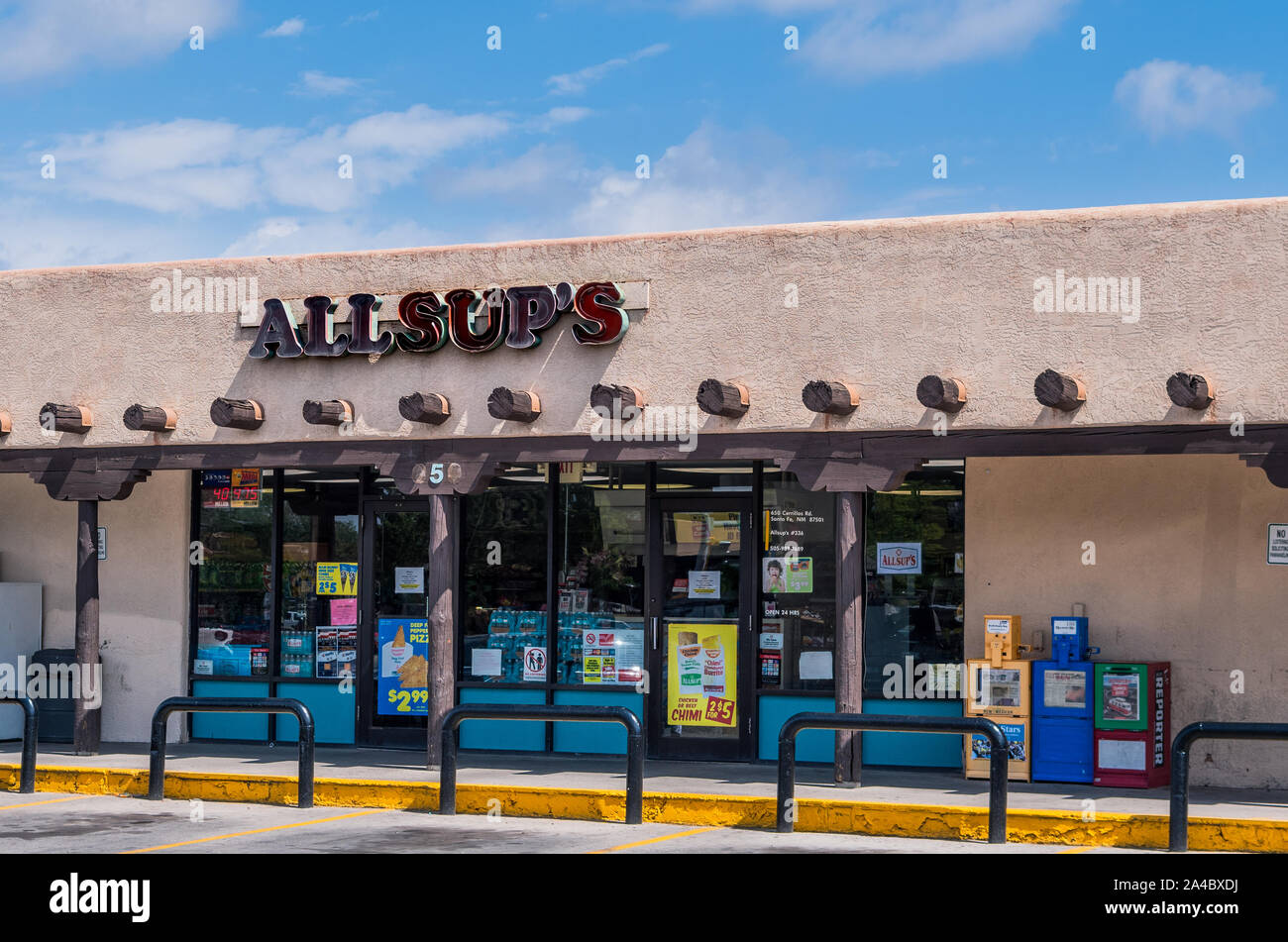 Allsups Convenience Store chain famous for their legendary deep fried burritos and headquartered in Clovis, New Mexico sold in 2019 to Yesway Stock Photo