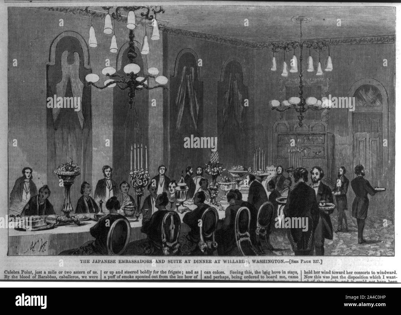 WILLARD/'S HOTEL WASHINGTON PRESENTATION OF AMERICAN LADY TO JAPANESE EMBASSADOR