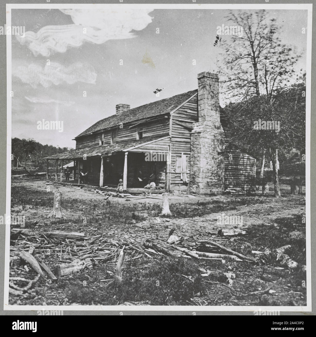 The  John Ross house, Rossville Gap, Ga. Hdq. of Gen. Gordon Granger, Battle of Chickmauga [i.e. Chickamauga] Stock Photo