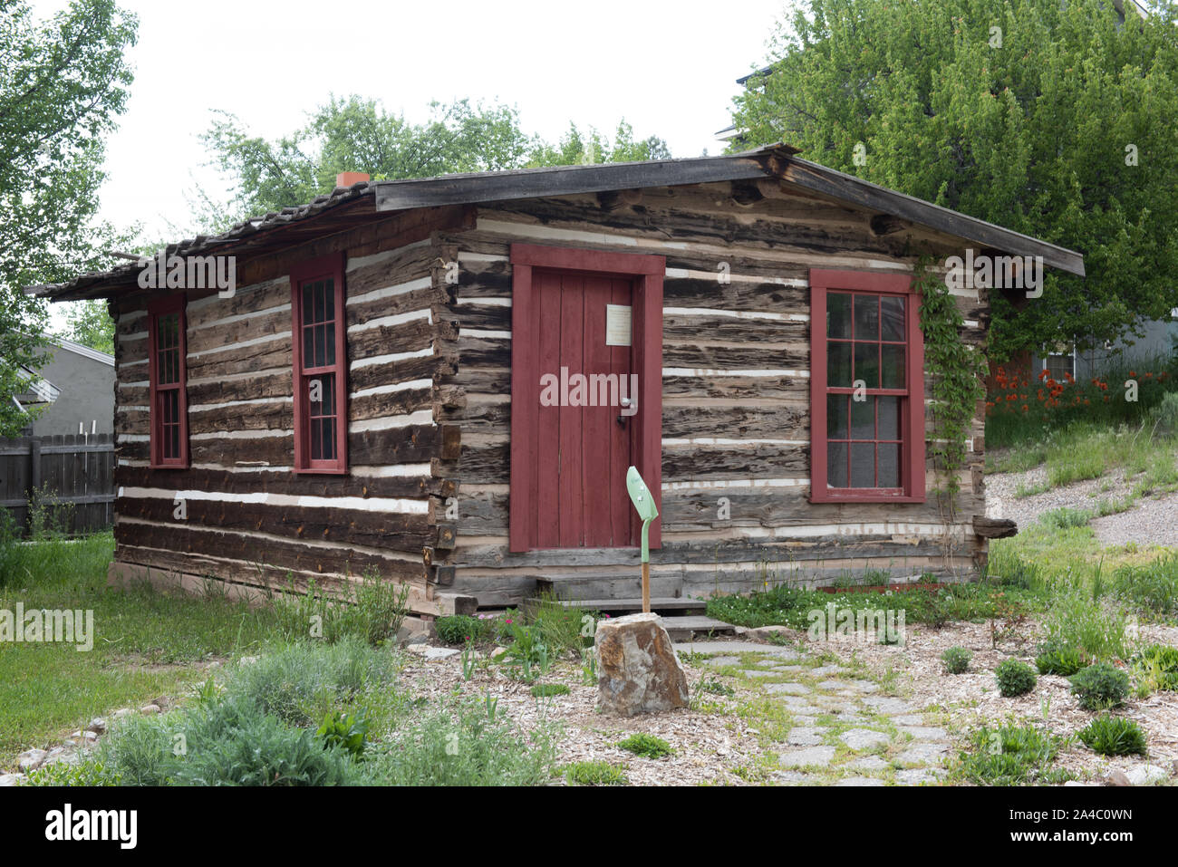 The Joy Cabin, on the grounds of the Animas Museum, a localhistory