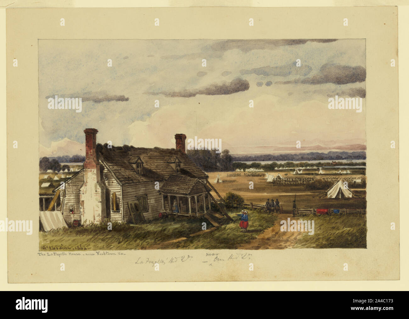 The LaFayette House near Yorktown, Va. / McIlvaine Stock Photo Alamy
