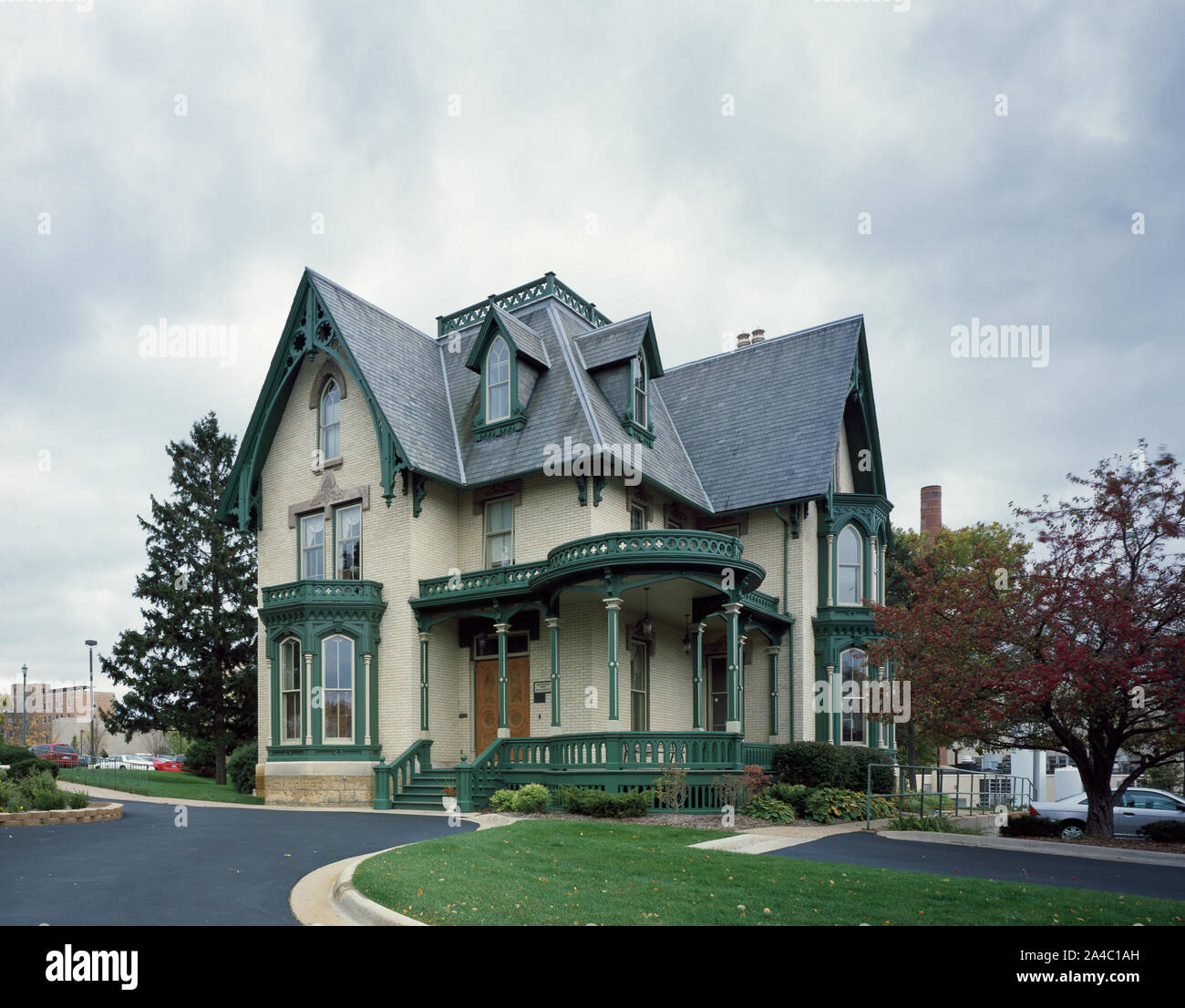 The LakePeterson House, a Gothic Revival home in Rockford, Illinois