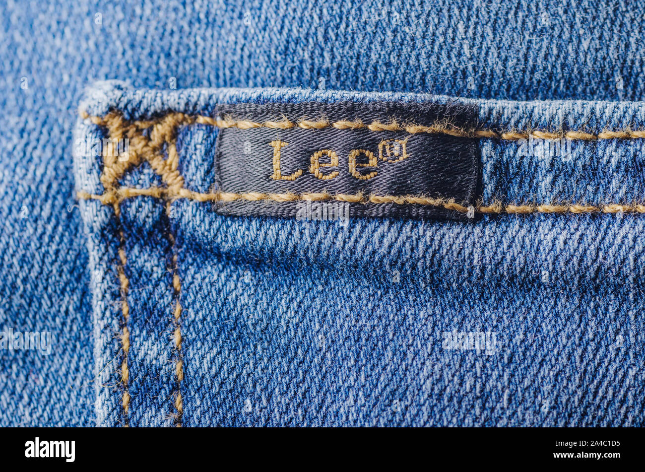 Closeup of Lee label on clothes Stock Photo - Alamy