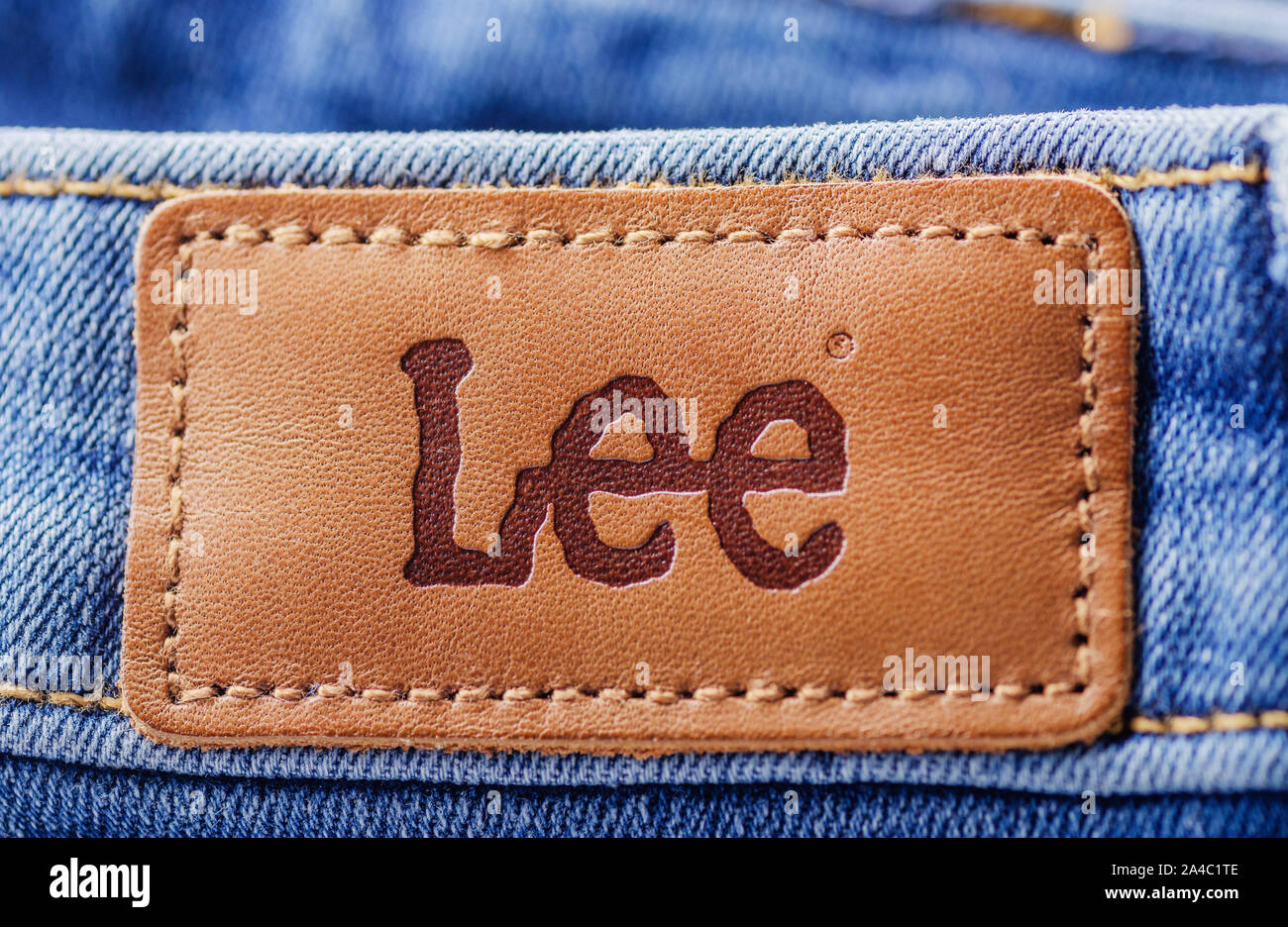 Closeup of Lee label on clothes Stock Photo - Alamy