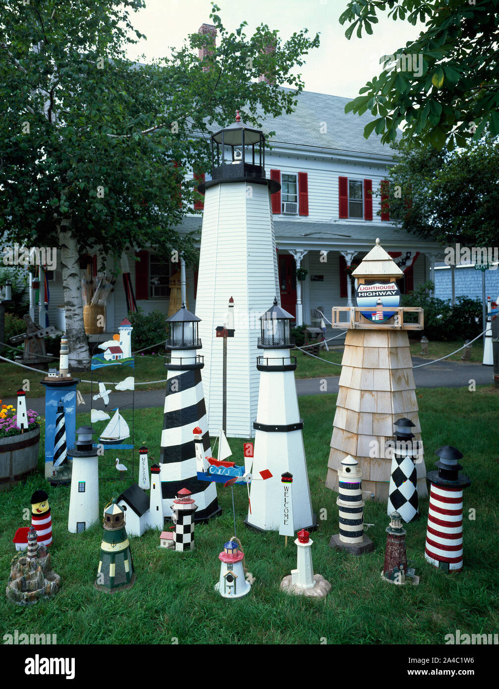 The Lighthouse gift shop, Wells, Maine Stock Photo Alamy