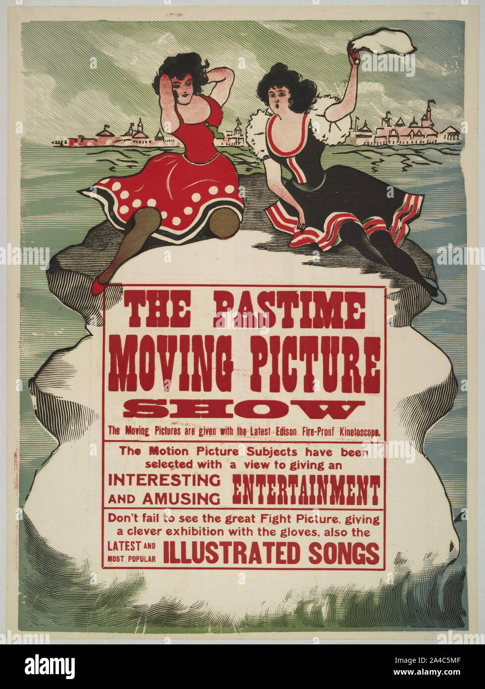 The Pastime moving picture show Stock Photo