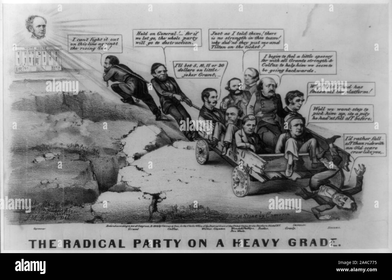 The  Radical Party on a heavy grade Stock Photo