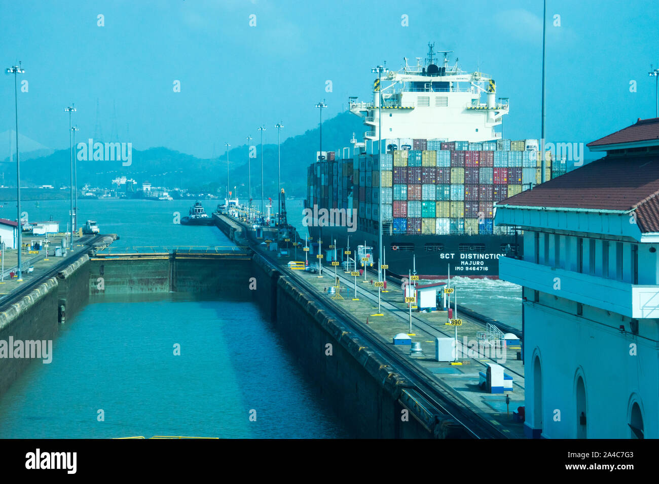 Panama Canal, Central America Stock Photo