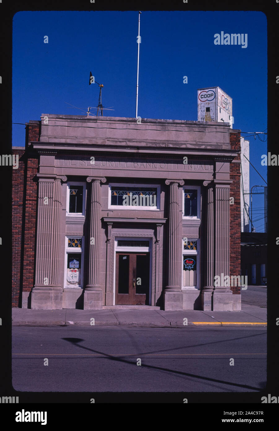 The Security Bank of Tyndall, Main Street, Tyndall, South Dakota Stock