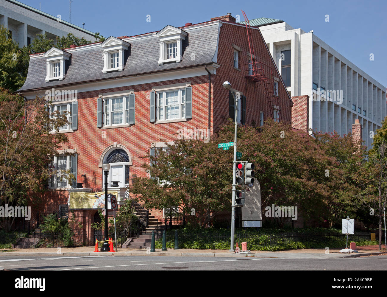 The Sewall-Belmont House, the corner of Constitution Ave. and 2nd St., NE, Washington, D.C Stock Photo