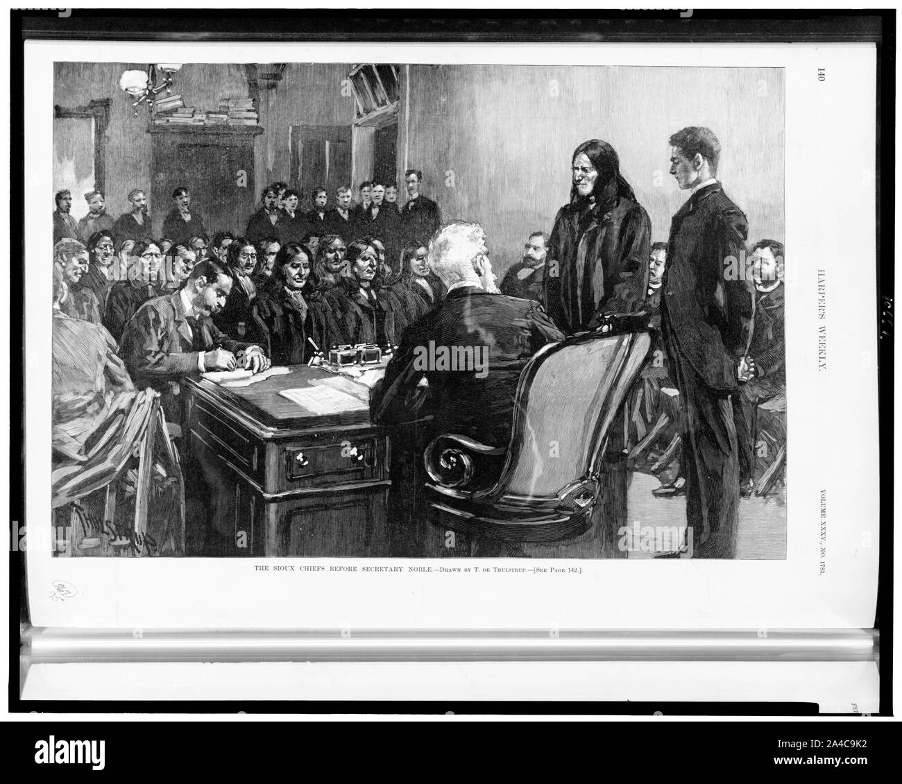 SITTING BULL CHIEF GALL CHIEF JOHN GRASS SIOUX CHIEFS 1890 HARPER/'S WEEKLY