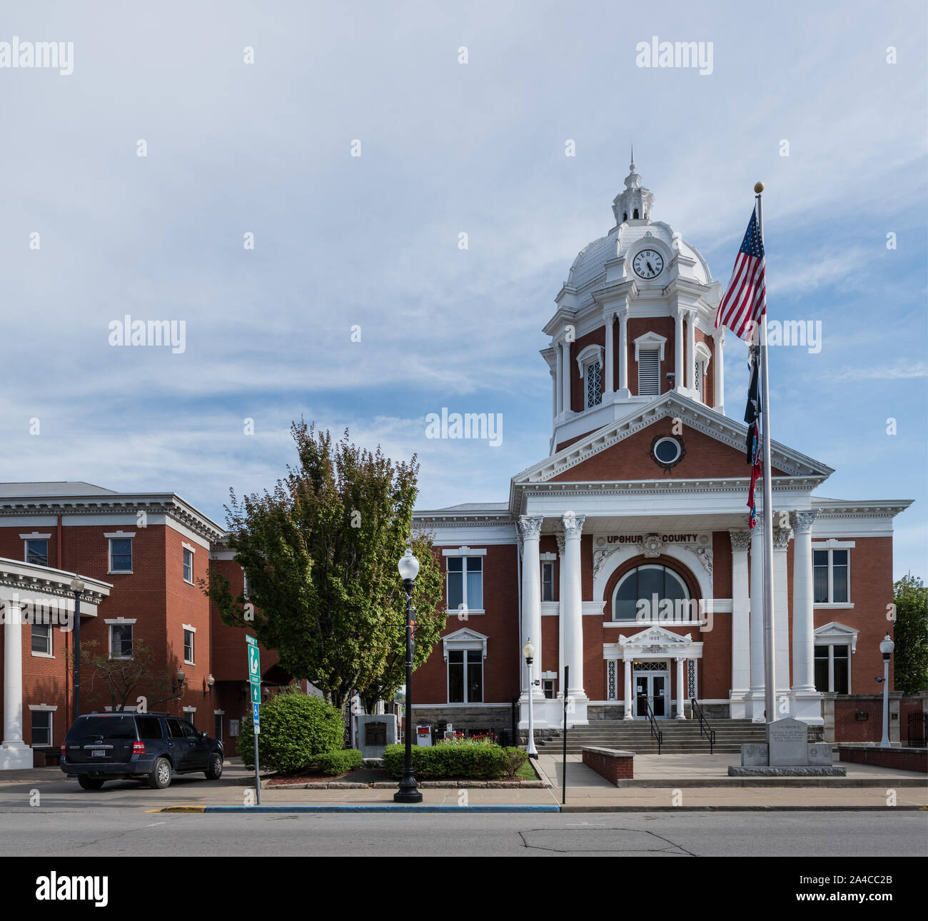 The Upshur County Courthouse in Buckhannon, West Virginia Stock Photo