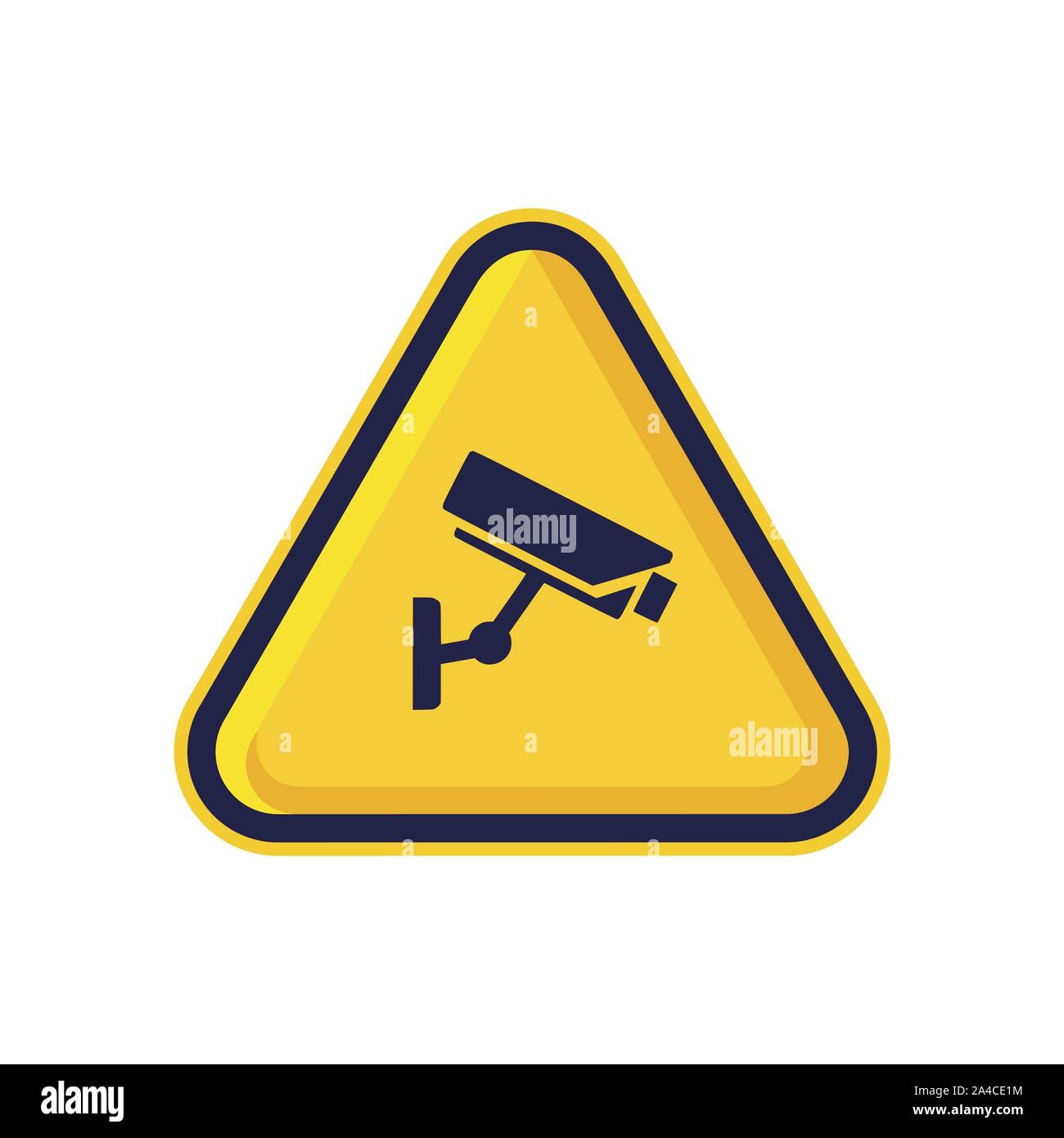 warning cctv camera logo