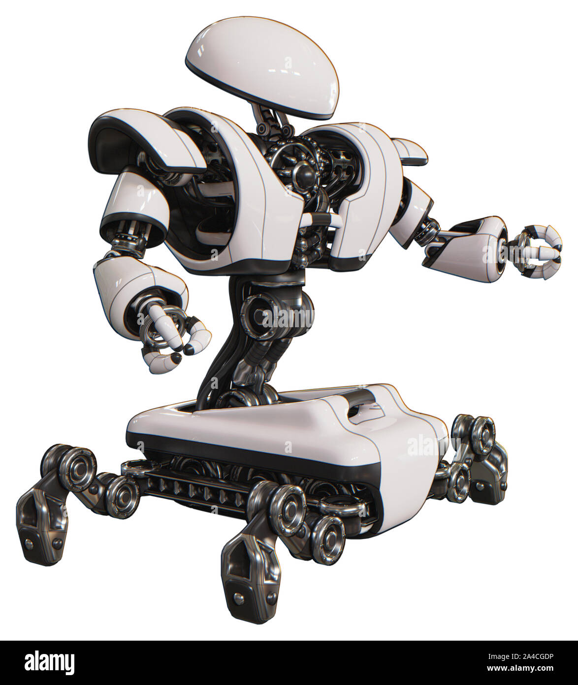 Android containing elements: dome head, heavy upper chest, heavy mech ...