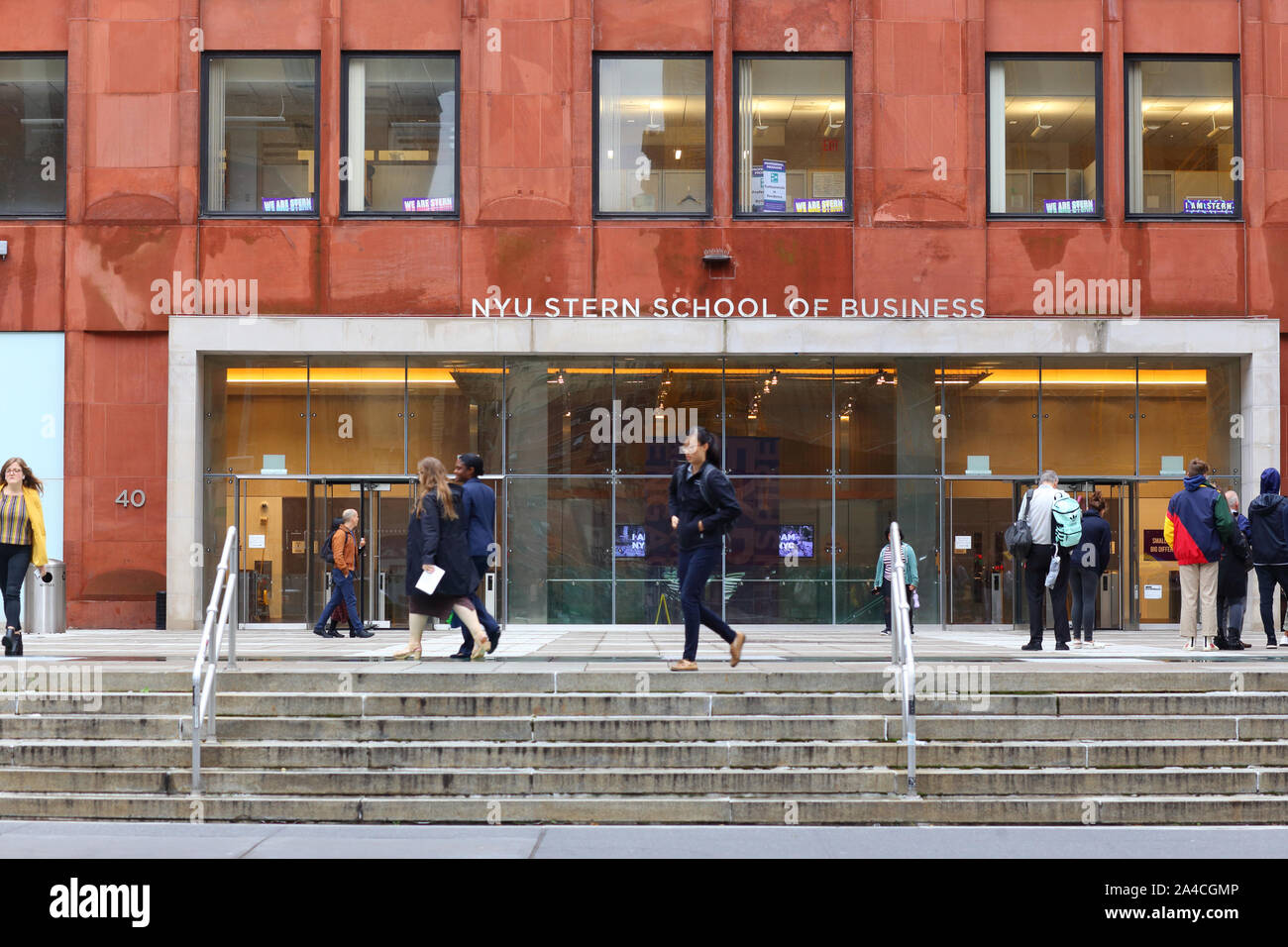 NYU Stern School of Business, 40 West 4th Street, New York, NY Stock Photo