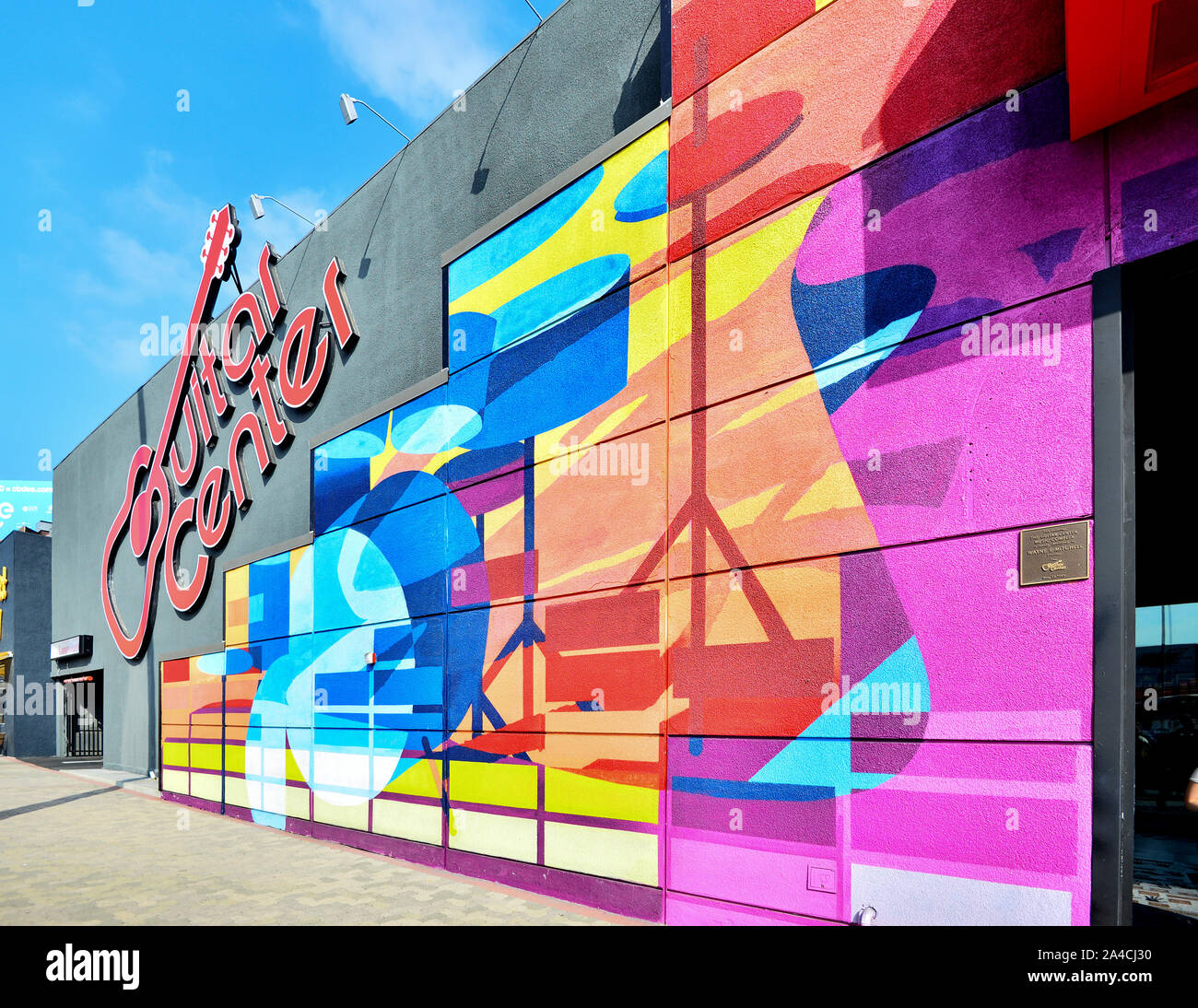 Guitar Center, Hollywood, California, USAs Stock Photo