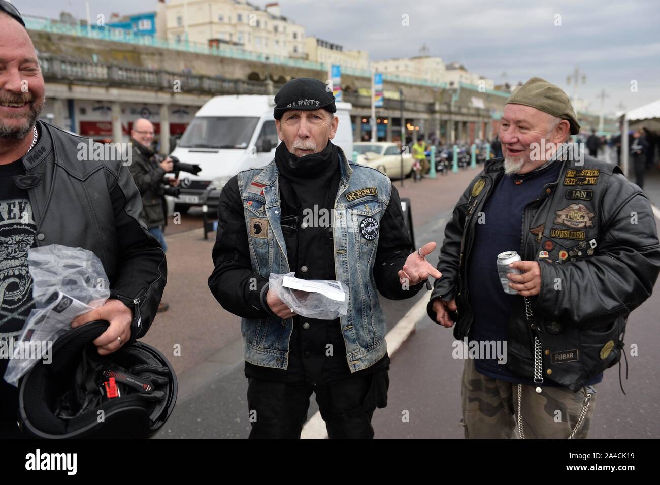 Brightona 2019 annual heart charity motorcycle event on Madeira Drive, Brighton. Picture Terry Applin Stock Photo