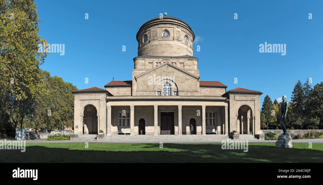 the mourning hall at the main cemetery in frankfurt am main germany Stock Photo